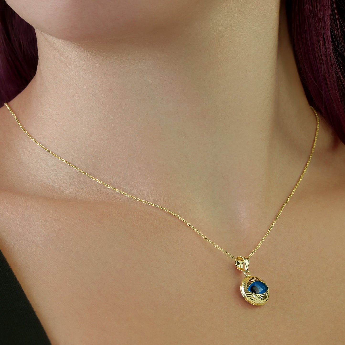 GIOVE MIO Dije de Ojo Turco en Oro Amarillo de 18Kt. Oro 18Kt / Amarillo / DIA11.6MM