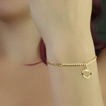 GIOVE MIO Dije de Corazón en Oro Amarillo de 18Kt. Oro 18Kt / Amarillo / 11.6X10MM