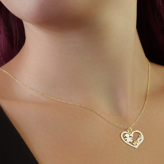 GIOVE MIO: 18kt Yellow Gold Heart Pendant to express your eternal love. Give a symbol of love that will last forever! Make it special with this unique pendant!