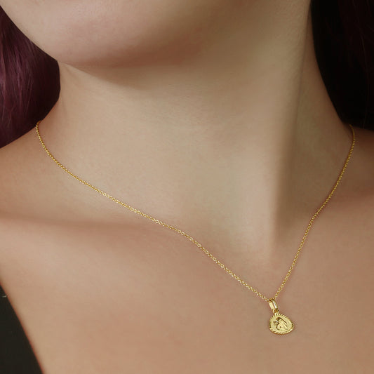GIOVE MIO: Exclusive 18kt Yellow Gold Angel Pendant for Divine Protection and Blessings. Carry the heavenly protection you need! Get yours now!