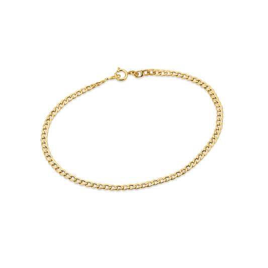 GIOVE MIO: 18kt Yellow Gold 18CM Gourmet Chain Bracelet with Fold-over Clasp – Elevate your style with this elegant and luxurious bracelet. A high-quality jewel that adds glamour to any look.