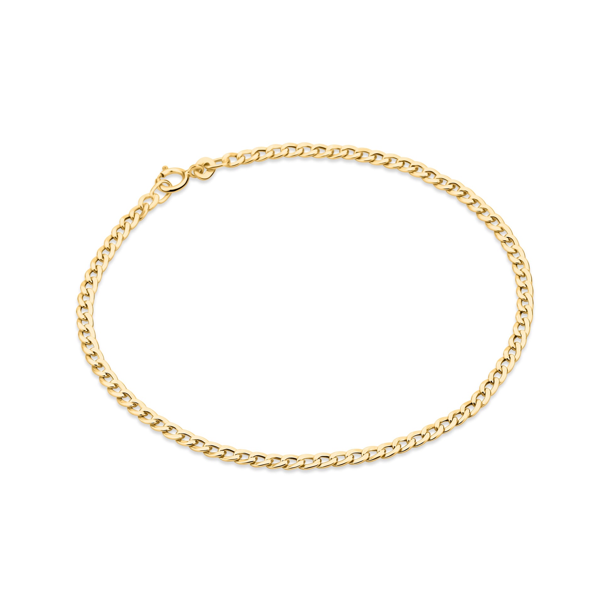GIOVE MIO: 18kt Yellow Gold Gourmet Chain Bracelet - Shine elegantly on your wrist with our luxurious 18 CM bracelet! Make it yours now!