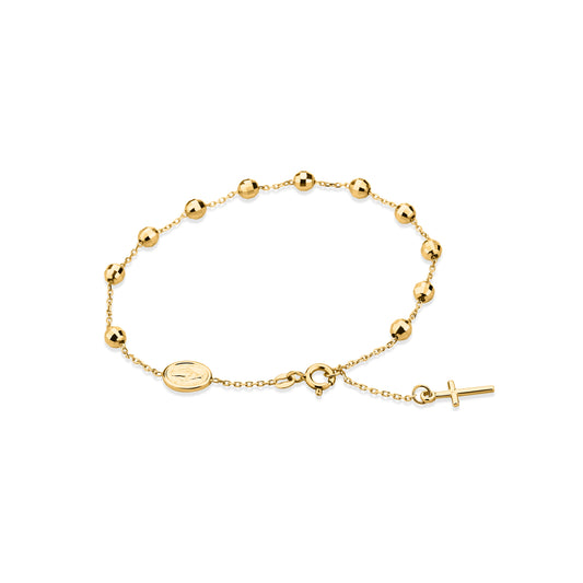 GIOVE MIO Divine Rosary & Cross, 18k Gold, 21.5cm, Lobster Clasp