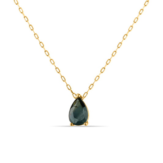GIOVE MIO Exquisite Peridot Pendant Necklace, 14k Gold, 45cm