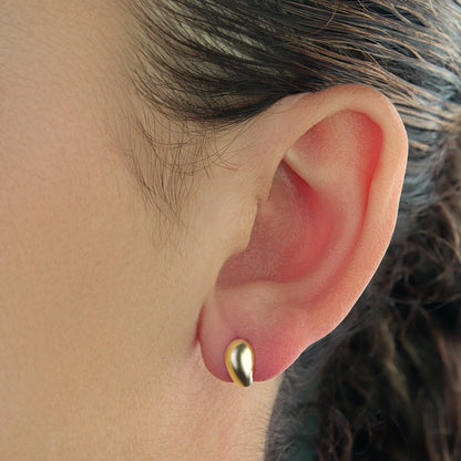 GIOVE MIO Huggies en Oro Amarillo de 14Kt. Oro 14Kt / Amarillo / 8X5MM