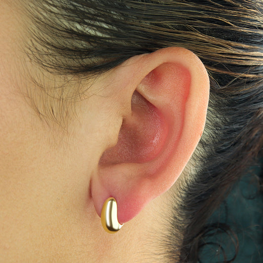 GIOVE MIO Huggies en Oro Amarillo de 14Kt. Oro 14Kt / Amarillo / 9X11X6MM