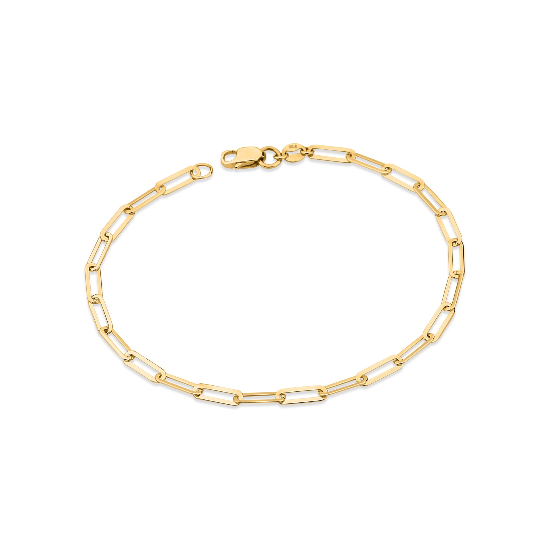 GIOVE MIO Exclusive 14kt Yellow Gold Bracelet with Diamond Pendant - Radiate Elegance and Style!