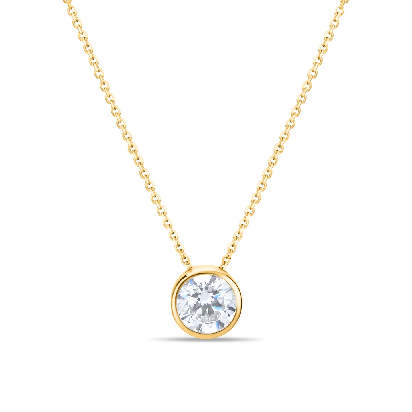 GIOVE MIO Cadena con Dancing Diamond en Oro Amarillo de 18Kt. Oro 18Kt / Amarillo / 6MM