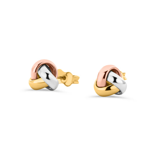 GIOVE MIO 10kt Gold Studs with Diamond and Butterfly Closure | Elegant and subtle earrings to shine anytime. Stand out stylishly!