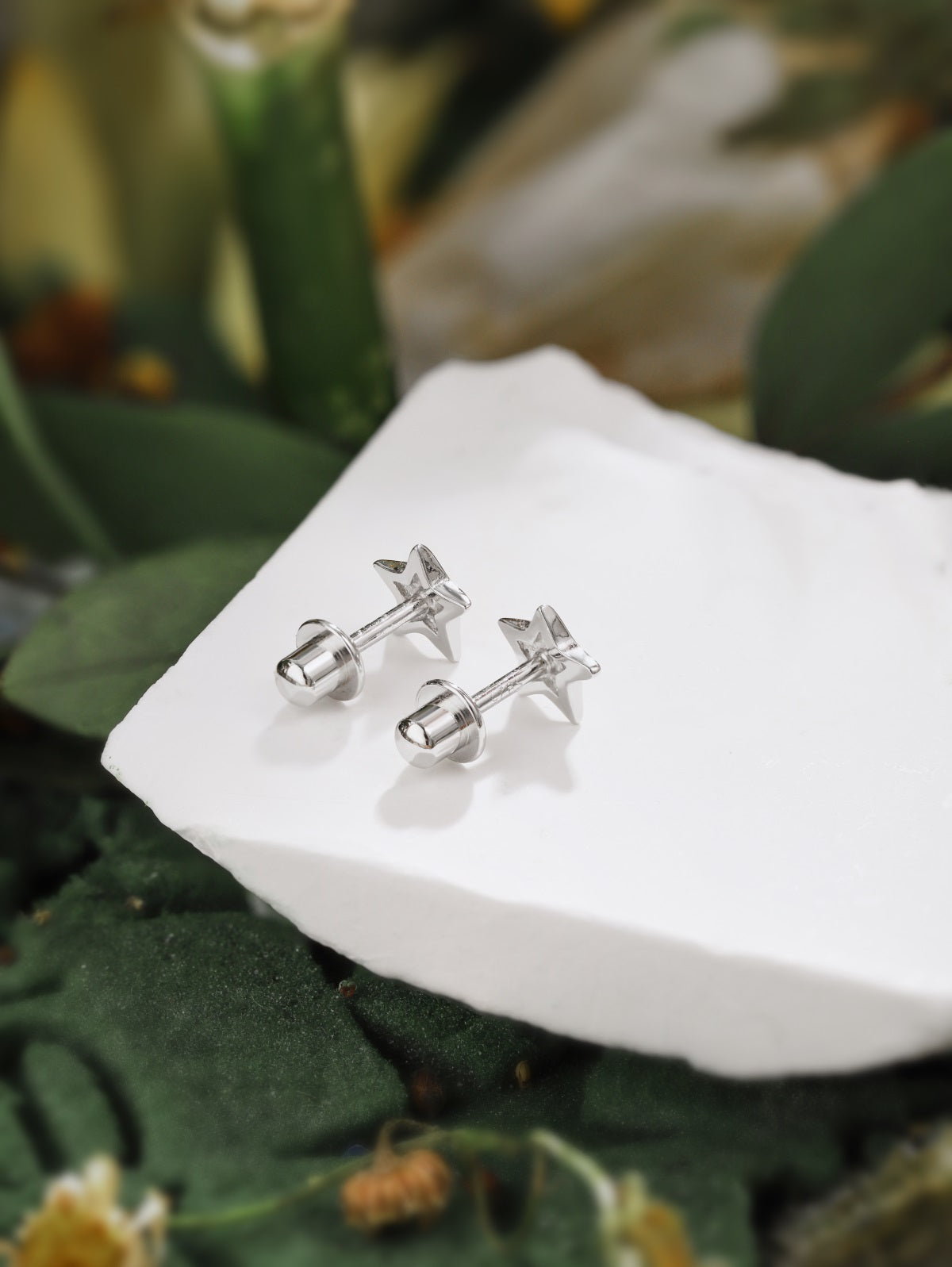 ARETES TWINKL EN PLATA ROSADO 925