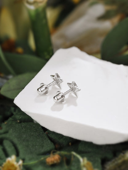 ARETES TWINKL EN PLATA ROSADO 925