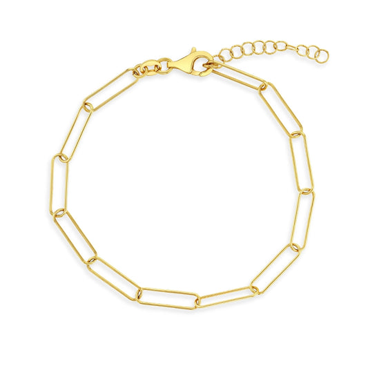 GIOVE MIO Pulsera de Cadena en Plata 925 Bañada en Oro Amarillo de 18Kt. Plata 925 Bañada en Oro 18Kt / Amarillo